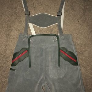 Authentic kids’ German lederhosen, never worn.